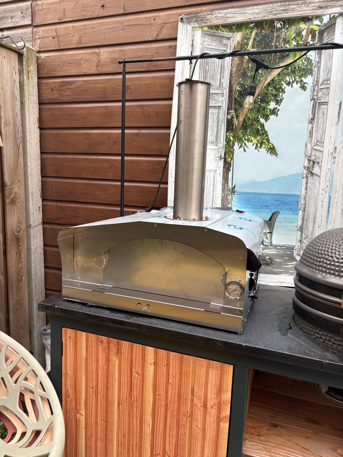 Roestvrijstalen Pizzaoven voor Buiten - Nieuw, Tuin en Terras, Pizzaovens, Ophalen, Nieuw