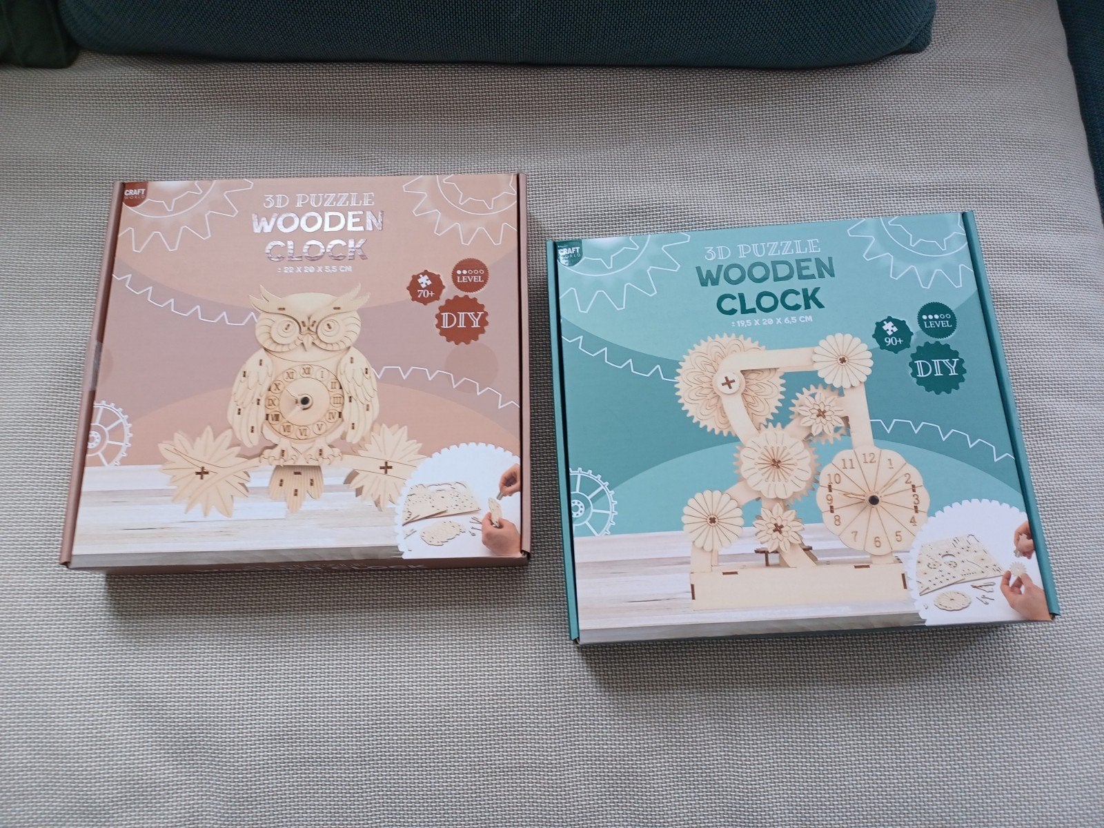 Nieuwe 3D Houten Klok Puzzel, Dieren, Nieuw, Meerkleurig, Educatief