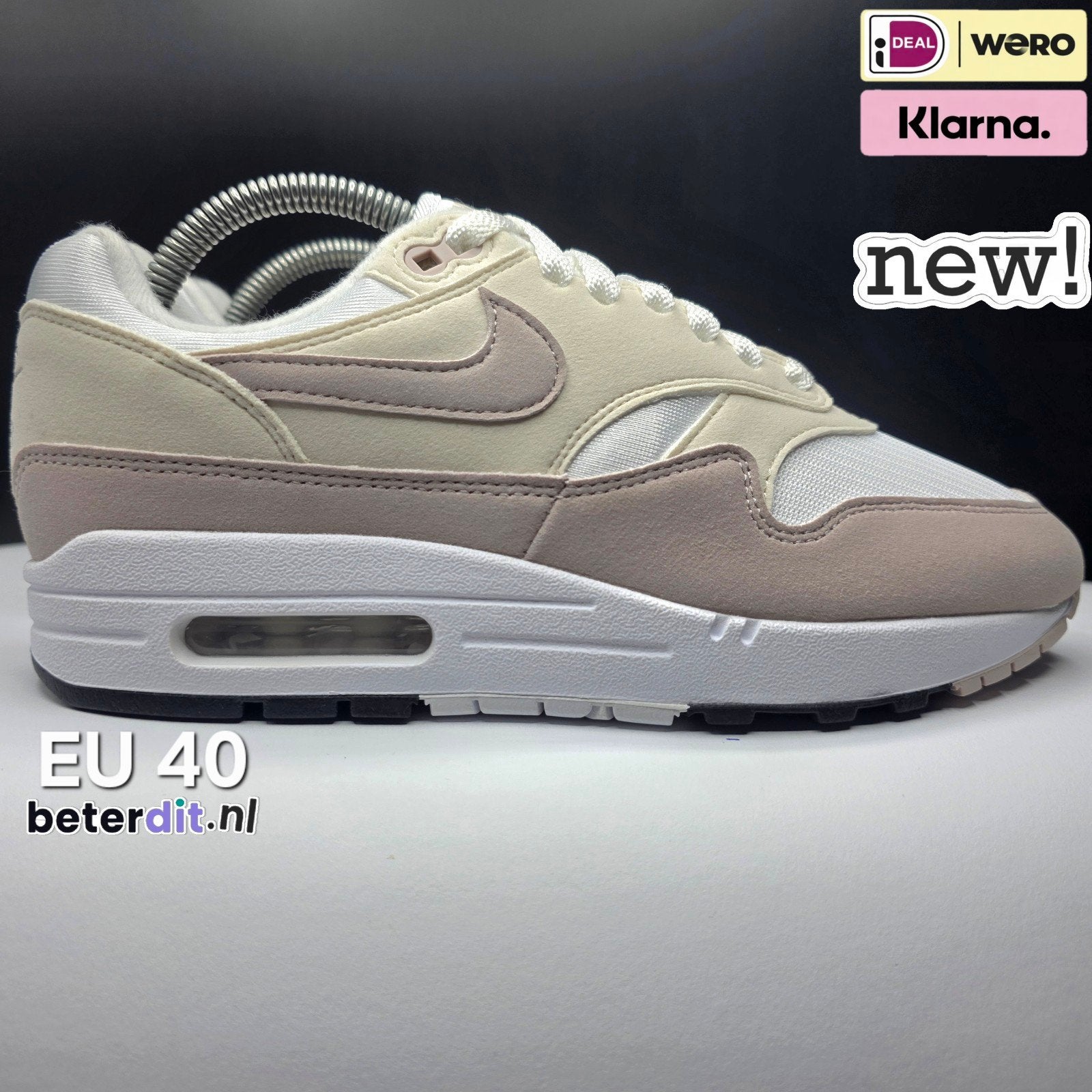 Nike Air Max 1 'Platinum Violet' Maat: 40, Nieuw, Ophalen of Verzenden, Sneakers of Gympen, Nike