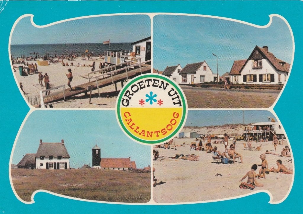 CALLANTSOOG Strand Kerk Huizen Groeten, Verzamelen, Verzenden, 1980 tot heden, Gelopen, Noord-Holland