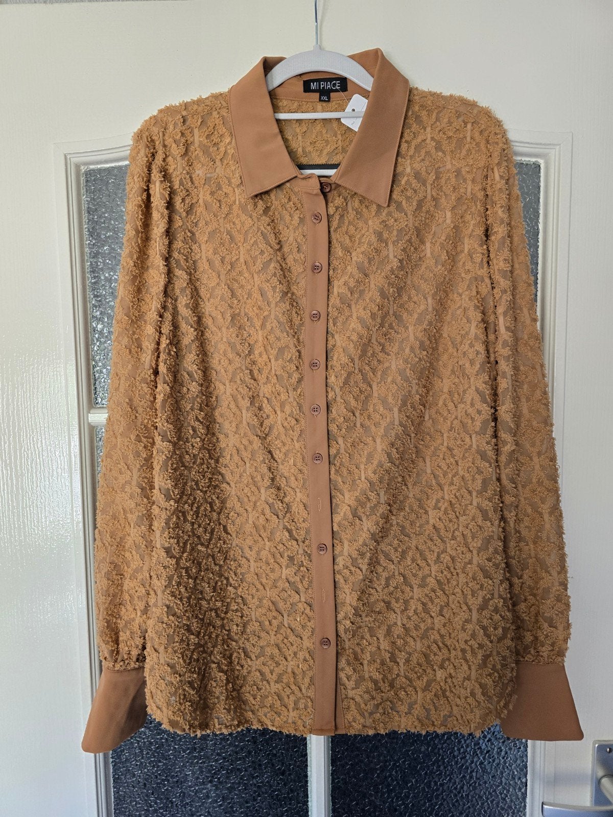 nieuw mi piace blouse kant travel xxl.camel, Ophalen of Verzenden, Nieuw, Maat 46/48 (XL) of groter, Bruin