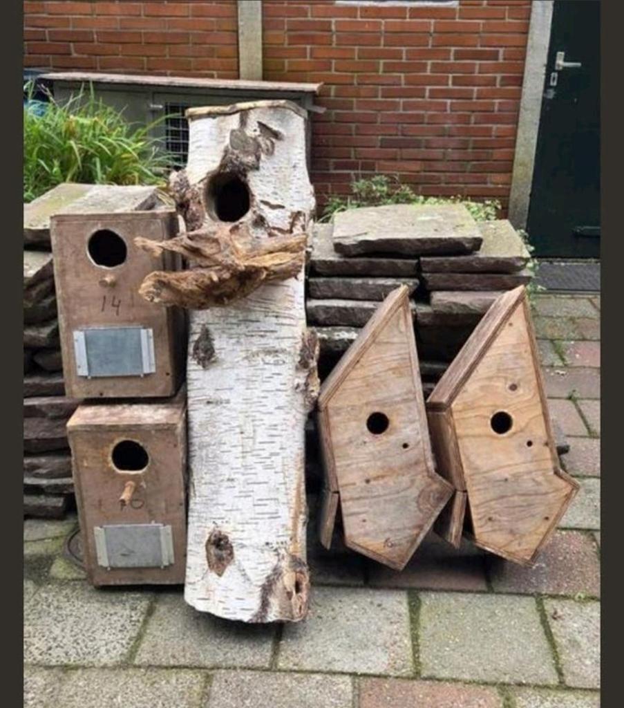 5 GROTE broedblokken vogelhuizen ook voor parkieten maar €15, Dieren en Toebehoren, Vogels | Toebehoren, Ophalen of Verzenden