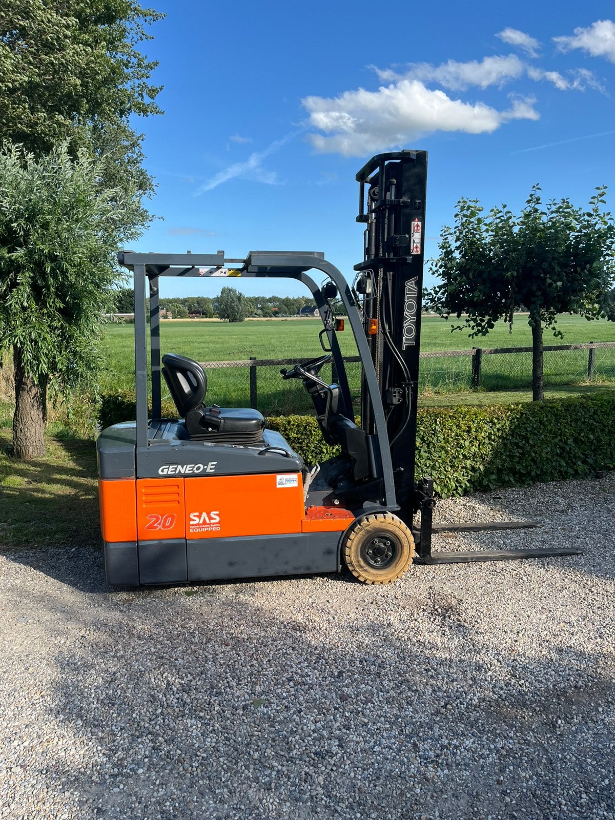 Toyota 7fbe20 geneo e-sideshift-2013-non marking-goede accu✅, 1000 tot 2000 kg, Ophalen of Verzenden, Elektrisch, Heftruck