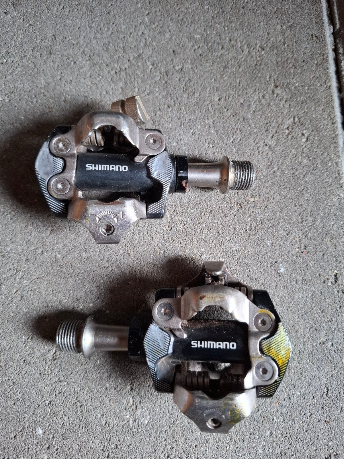 Shimano SPD Pedalen - Gebruikt maar functioneel, Fietsen en Brommers, Fietsonderdelen, Crankstel of Pedalen, Gebruikt, Ophalen of Verzenden