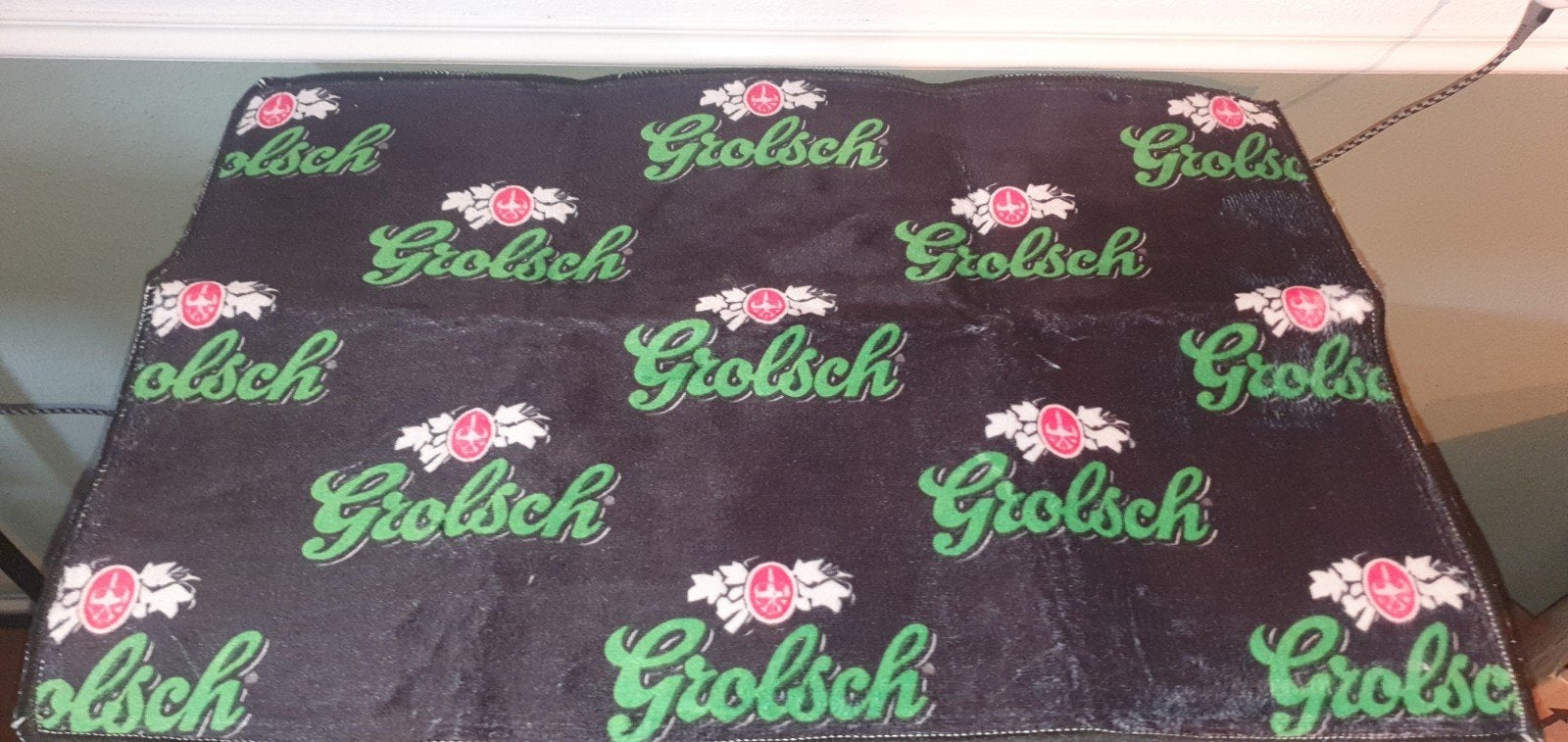 Grolsch Deurmat - 60x40 cm - Voor de Echte Bierkenner, Ophalen of Verzenden, Nieuw, Zwart
