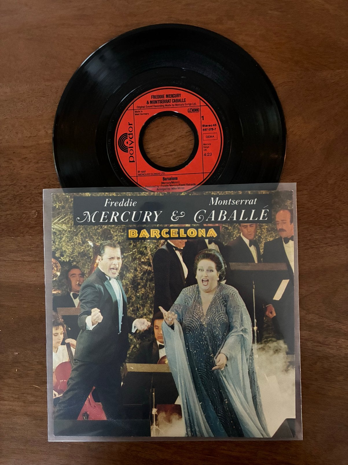 Freddie Mercury & Montserrat Caballé - Barcelona, Ophalen of Verzenden, 7 inch