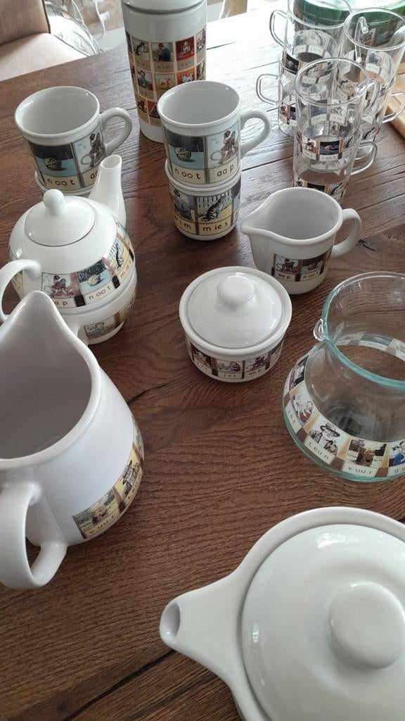 Te koop: Aap, Noot, Mies servies, Antiek en Kunst, Ophalen of Verzenden