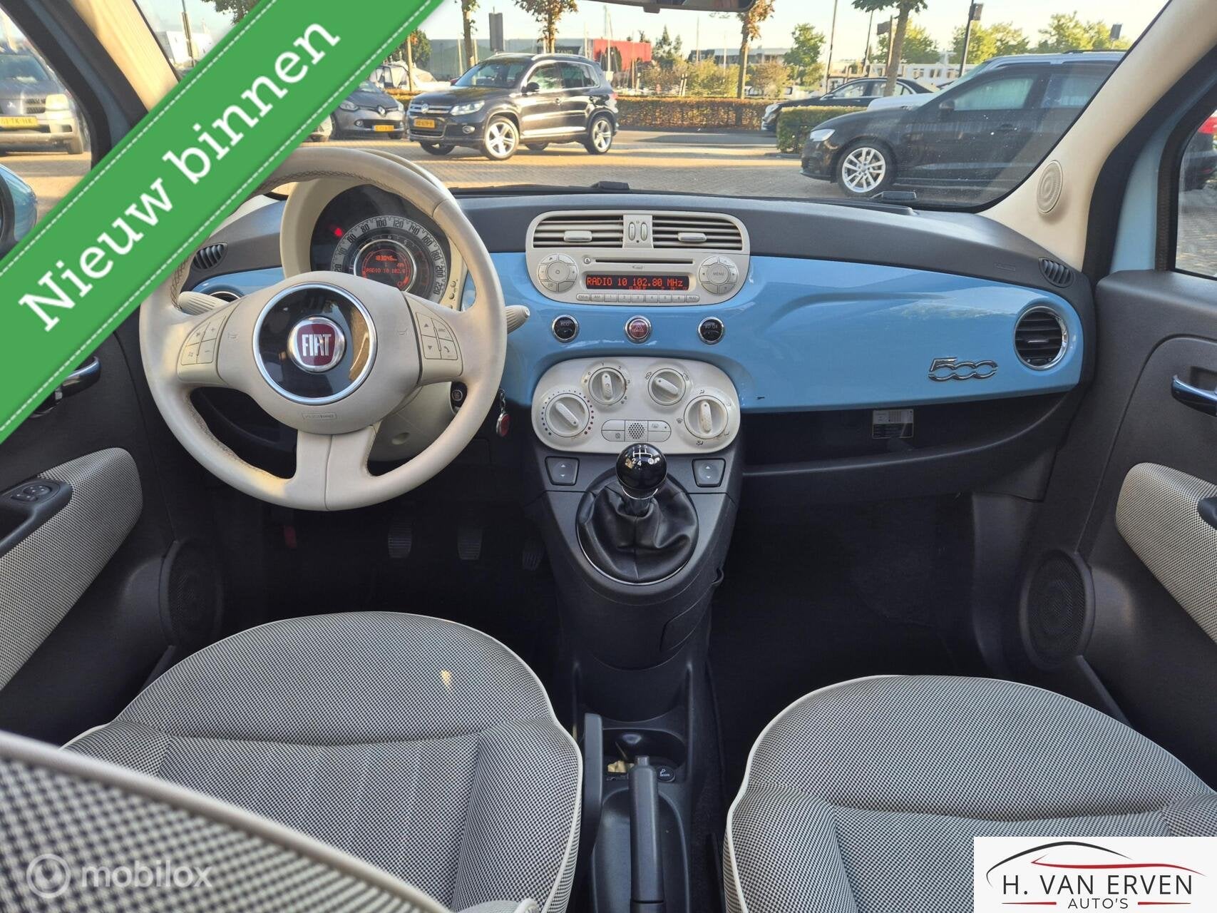 Fiat 500 0.9 Lounge SCHUIFKANTELDAK AIRCO, Voorwielaandrijving, Euro 5, 86 pk, 31 €/maand