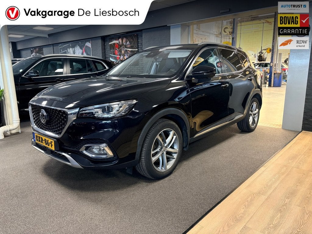 MG EHS 1.5 TGDI Luxury PHEV / automaat / 360camera / Leder/, Auto's, Gebruikt, 4 cilinders, 16 kWh, Zwart