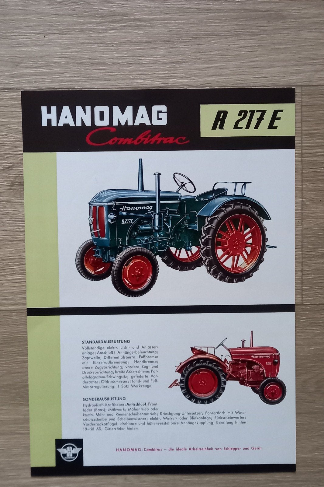 H2 : Hanomag  R 217 E, Ophalen of Verzenden