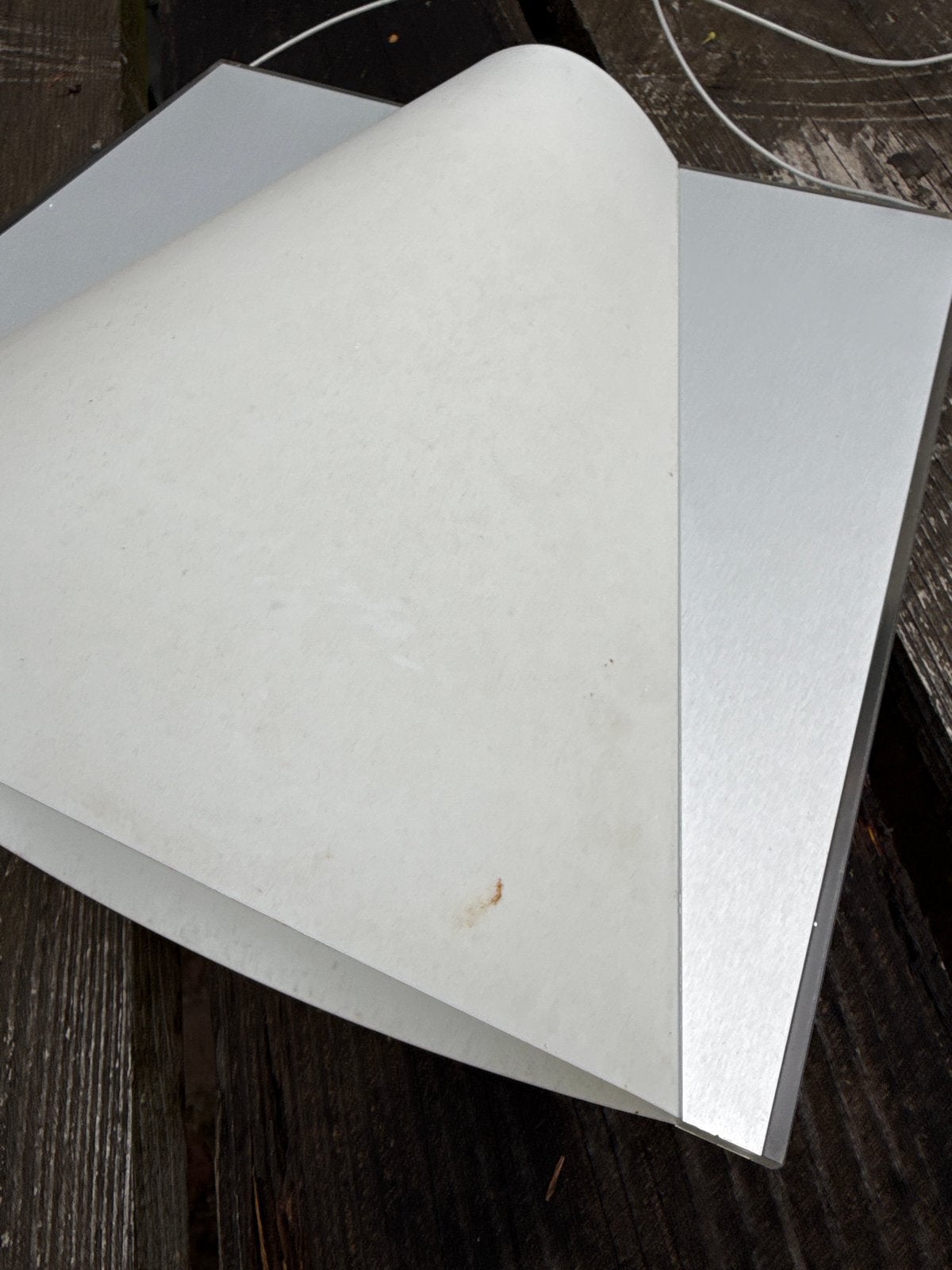 Tre Ci Luce Pendellampen met aluminium en kunststof kap, Ophalen, Gebruikt, Metaal, Overige fittingen