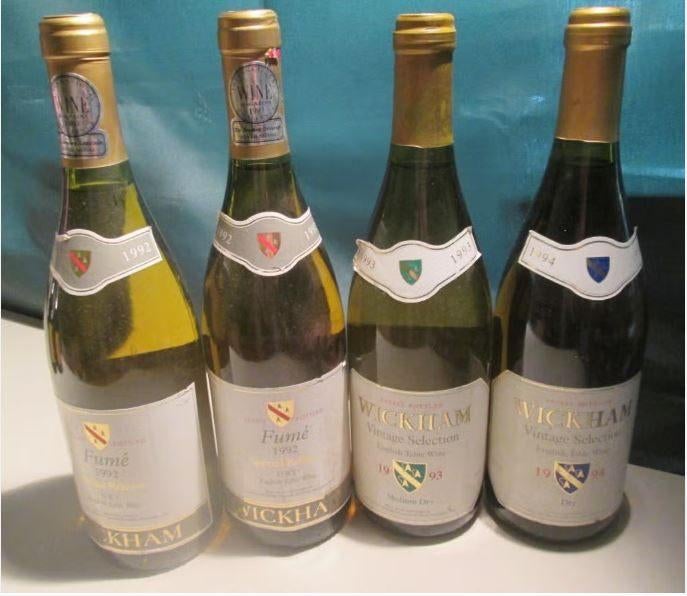 4x Wickham - English Table Wine - 1992 tot 1994, Overige gebieden, Ophalen of Verzenden, Vol, Witte wijn