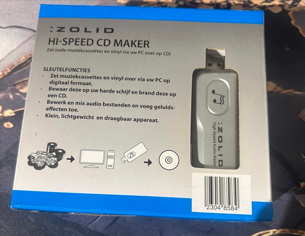 Zolid Hi-Speed CD Maker voor digitaliseren van audio, Ophalen of Verzenden, Nieuw