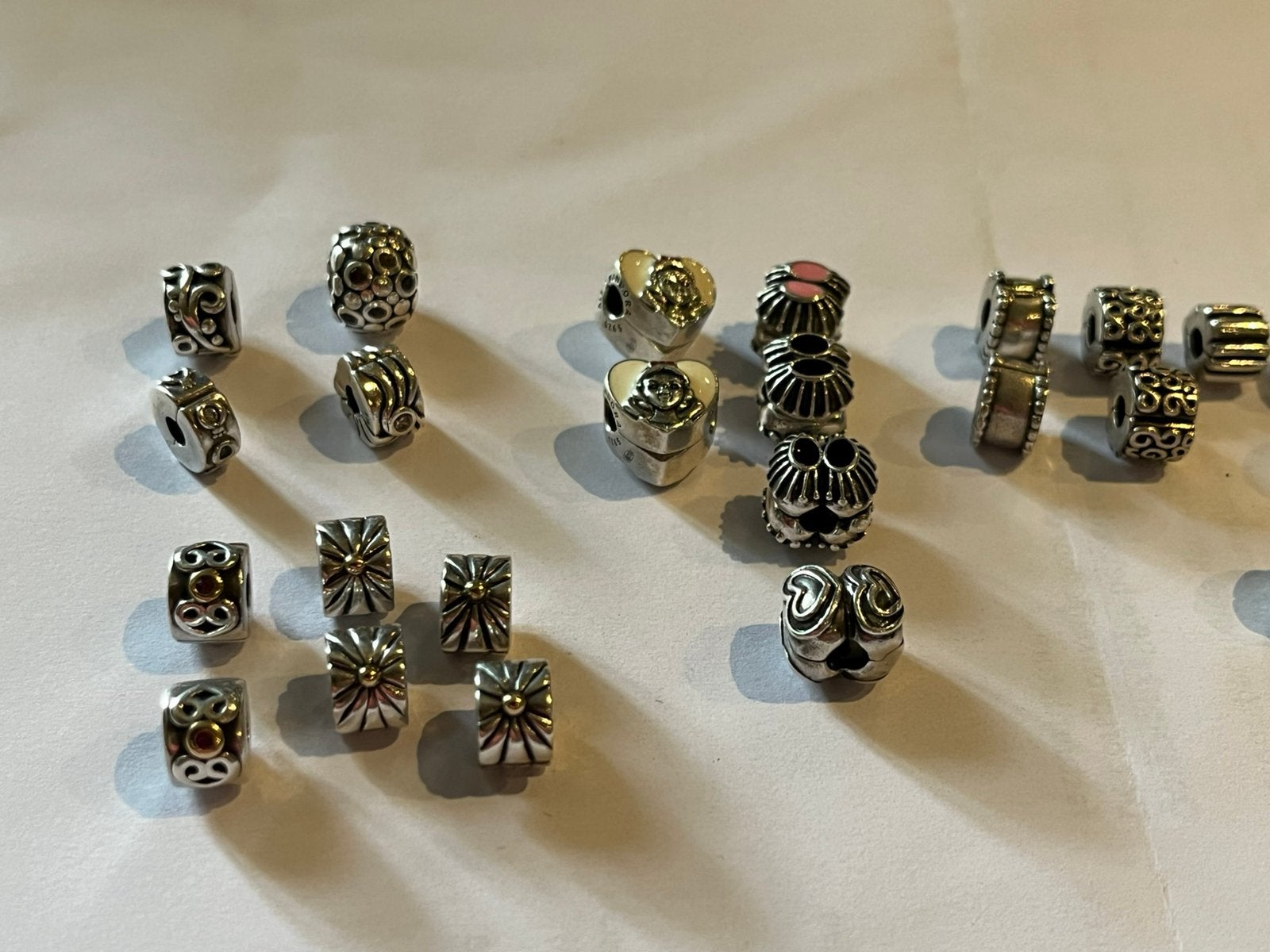 Pandora stoppers., Ophalen of Verzenden, Zo goed als nieuw, Zilver, Pandora