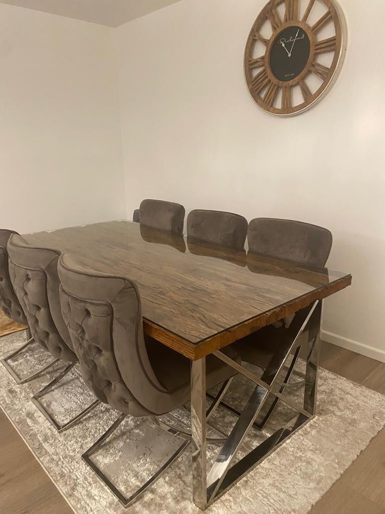 Richmond Kensington eettafel en salontafel zonder stoelen, Ophalen of Verzenden, Zo goed als nieuw, 4 tot 6 stoelen