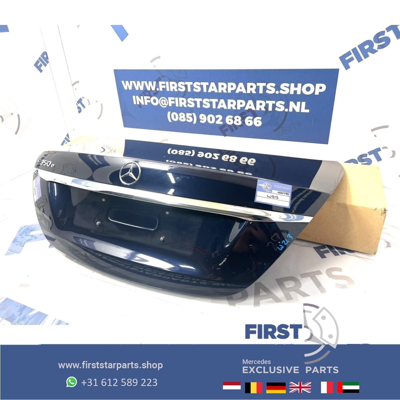 W213 E KLASSE ACHTERKLEP COMPLETE KOFFERKLEP KOFFERBAK origi, Gebruikt, Ophalen of Verzenden, Achter, -
