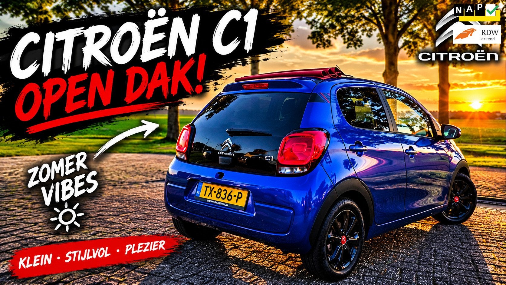 Citroen C1 1.0 VTi Airscape Urban Ride, Camera, Cabrio, Auto's, Voorwielaandrijving, Stof, C1, Origineel Nederlands