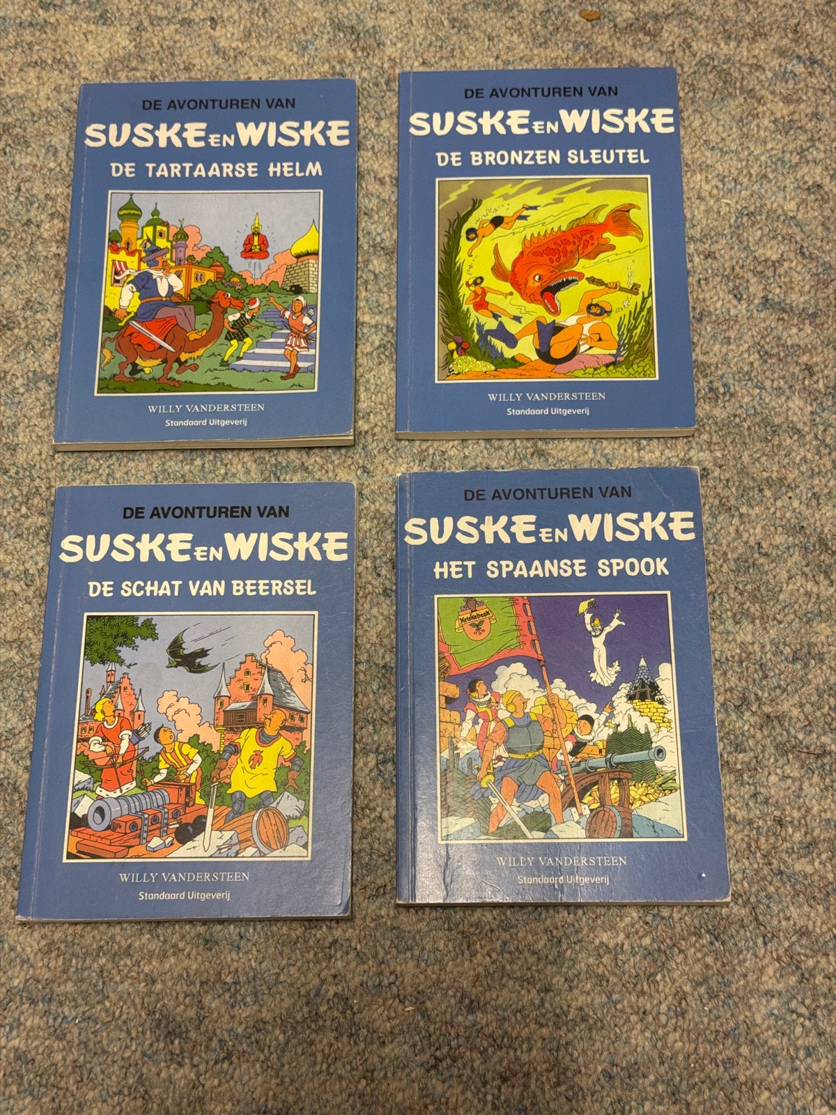 Suske en Wiske - 4 klassieke avonturen, Meerdere stripboeken, Ophalen of Verzenden, Gelezen