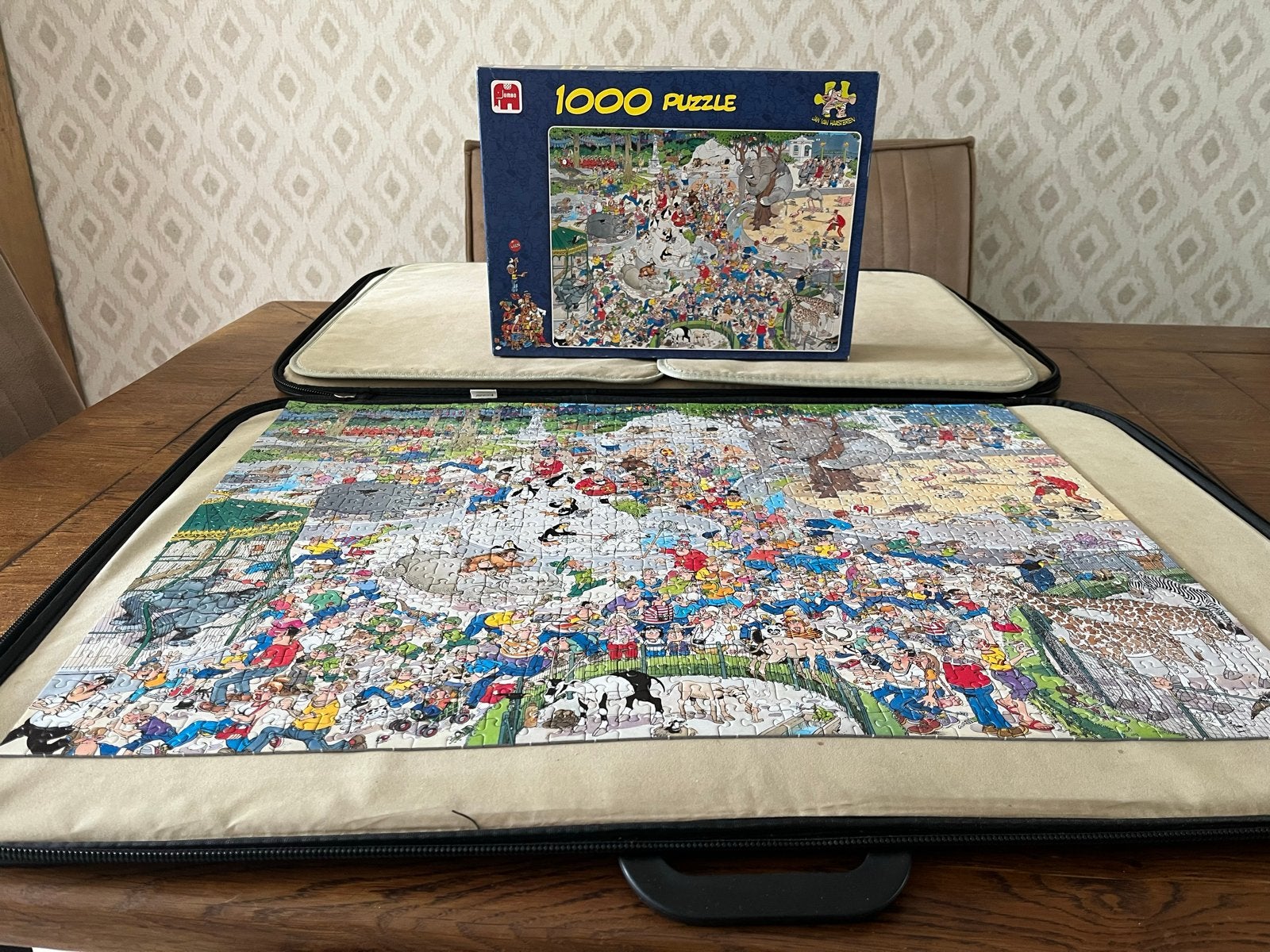 Jan van Haasteren Legpuzzel 1000 stukjes - De dierentuin, Ophalen, 500 t/m 1500 stukjes, Zo goed als nieuw, Legpuzzel