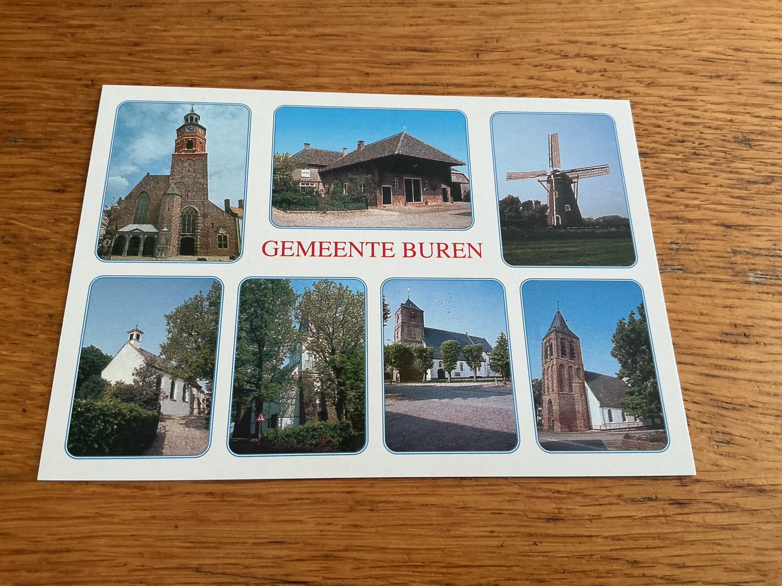 C3427 Buren molen kerk Erichem Asch Zoelmond Beusichem, Verzamelen, Ophalen of Verzenden