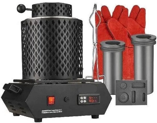 Vevor - Goud smeltoven - Elektrische Smeltoven - 1350W - 210, Corvance B.V., Verzenden, Nieuw, Corvancebol@gmail.com