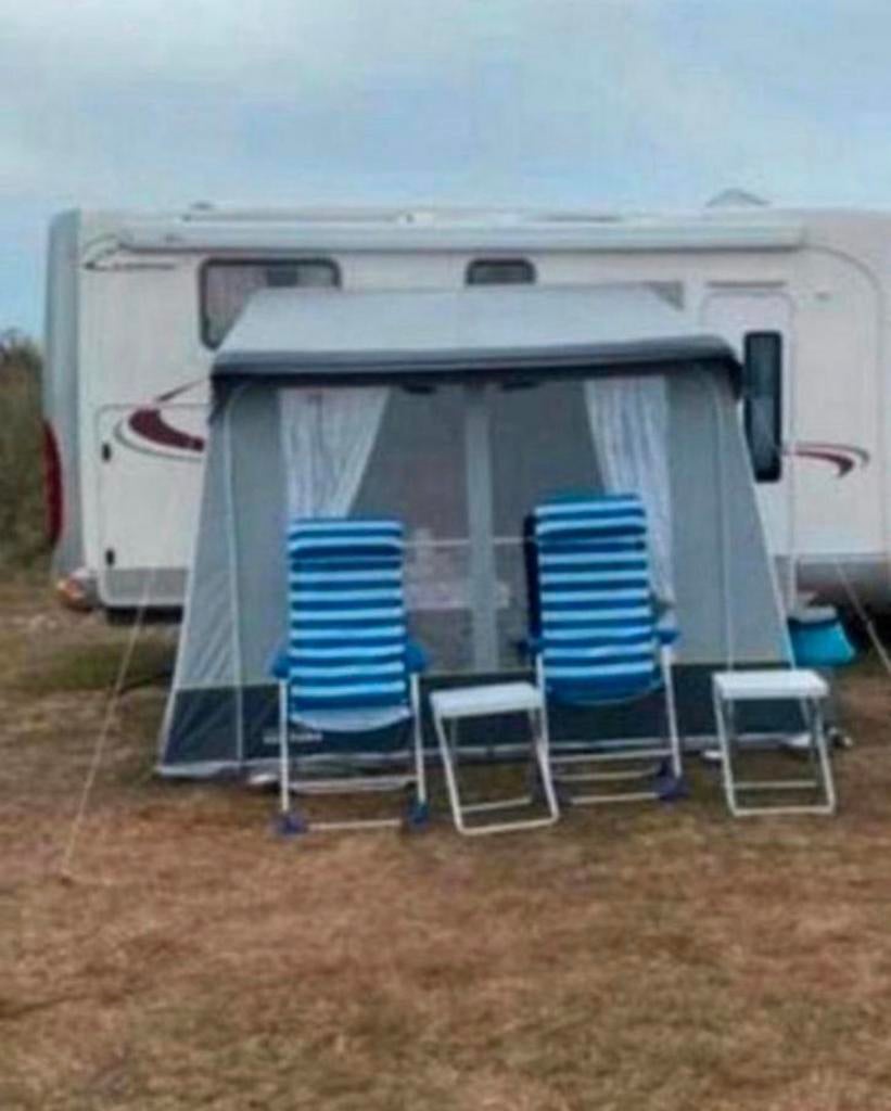 Zgan bijzettent of kampeertent, Caravans en Kamperen, Tenten, Ophalen, Zo goed als nieuw