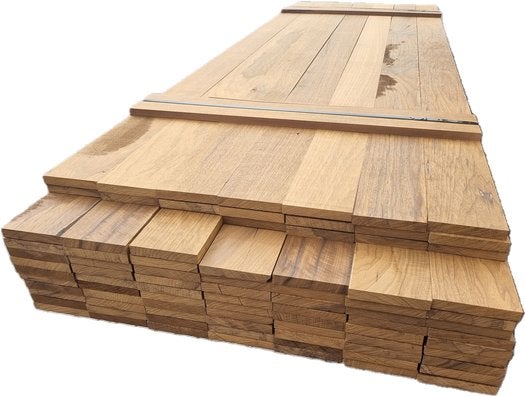 Hardhouten planken geschaafd 2.2x14.5 cm - nr: HP226, Ophalen, Planken, Nieuw, Hardhout