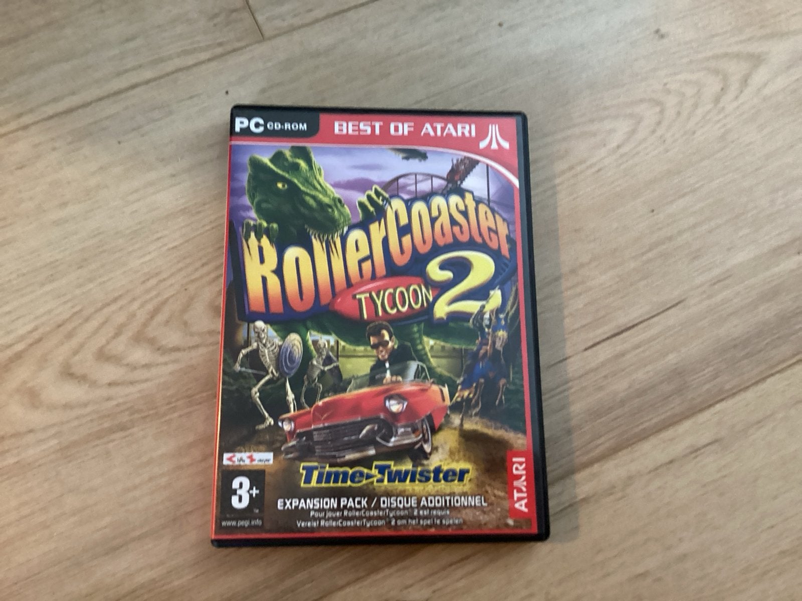 RollerCoaster Tycoon 2 Time Twister PC CD-ROM (Zonder boekje, Spelcomputers en Games, Games | Pc, Gebruikt, 1 speler, Ophalen of Verzenden