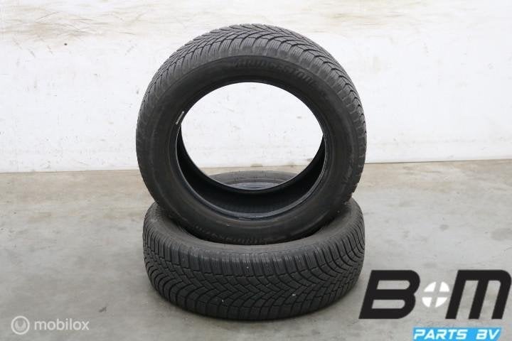 2 x 2055516 91H Bridgestone Blizzak LM005 6mm 205 55 16, Auto-onderdelen, Gebruikt, 16 inch, 205 mm, Band(en)