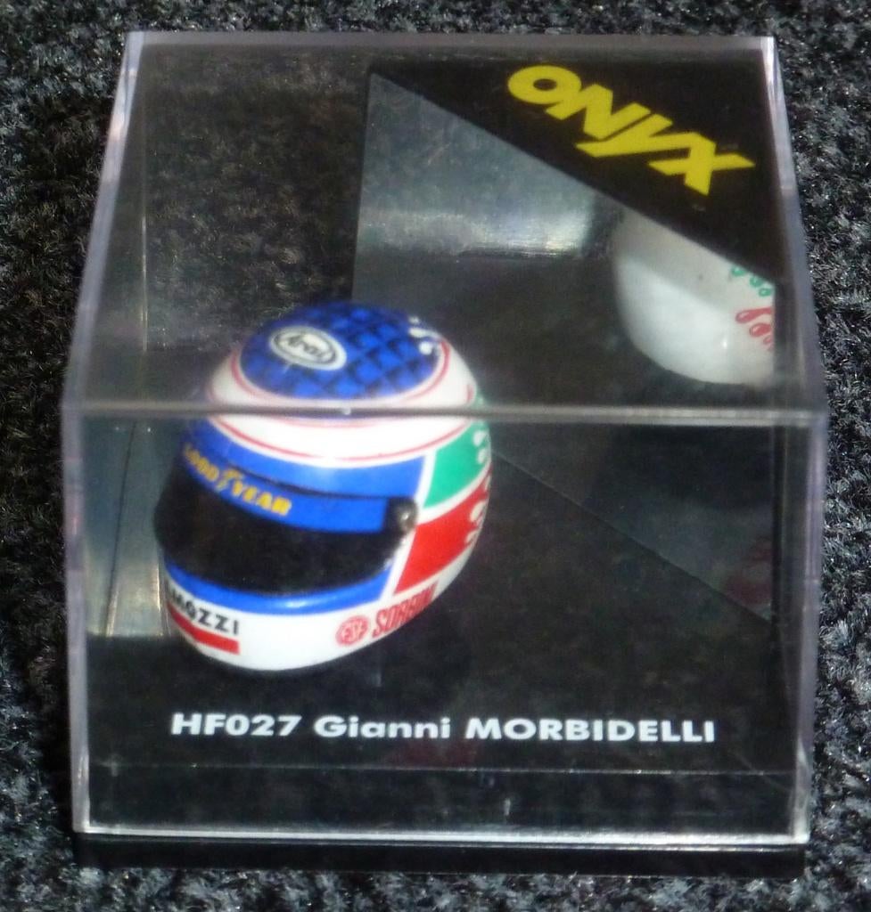 Helmet - Gianni Morbidelli, Ophalen of Verzenden, Gebruikt, 1:9 t/m 1:12, Overige typen