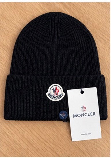 Zwarte Moncler muts, Ophalen of Verzenden, Nieuw, Overige maten, Muts