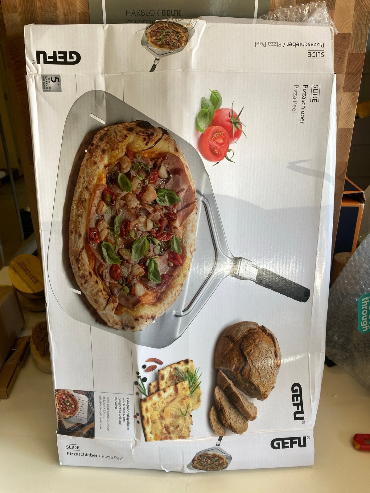 Nieuwe GEFU Pizzaschieber / Pizza Peel - SLIDE, Overige typen, Onbekend, Ophalen of Verzenden, Metaal