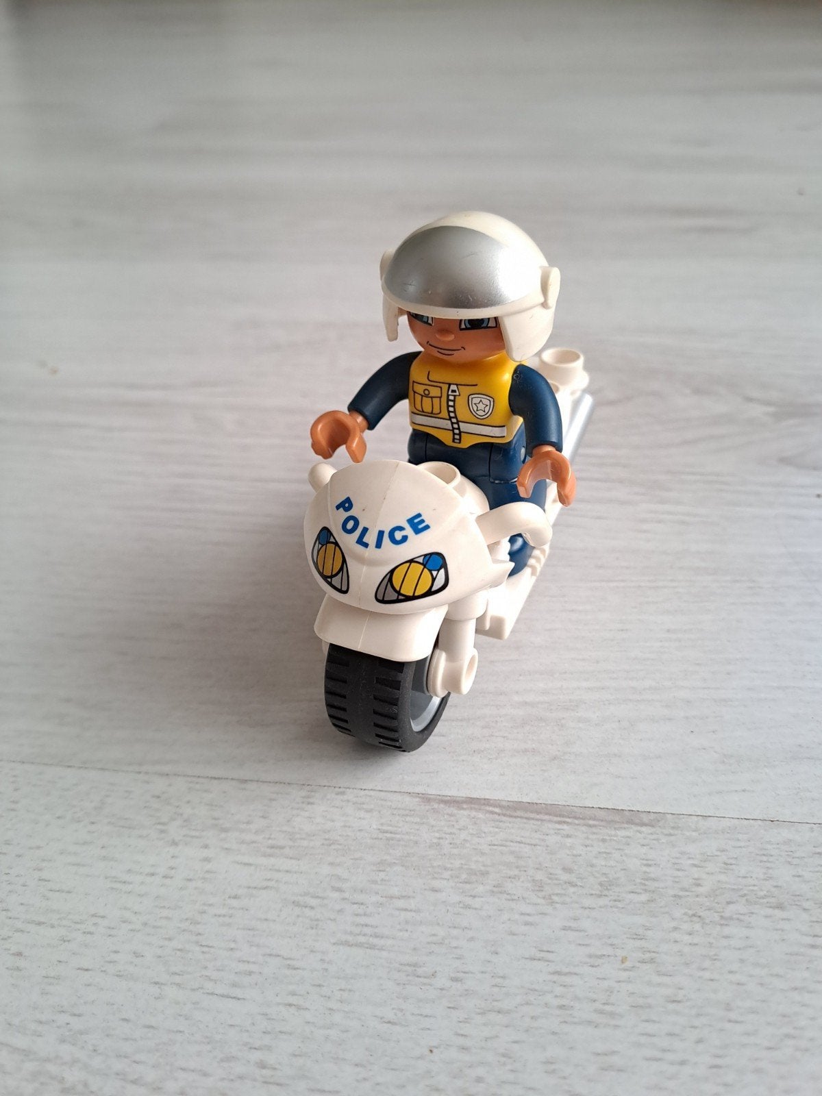 LEGO Duplo Politie Motor met Agent, Ophalen of Verzenden, Gebruikt, Jongen of Meisje
