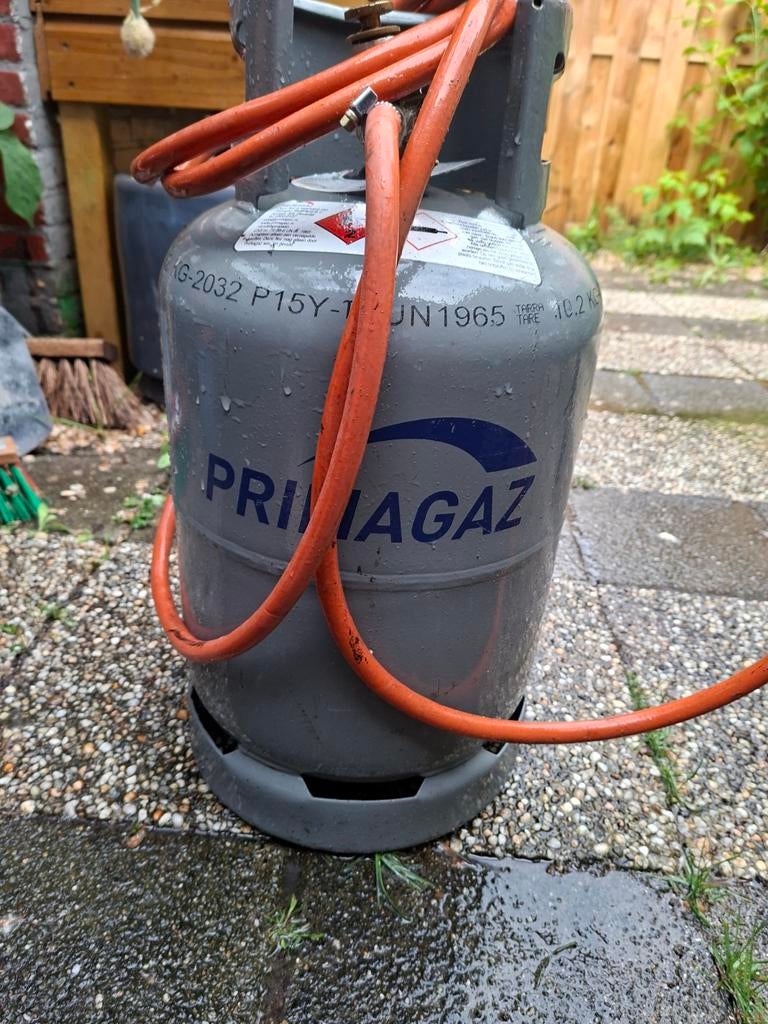 Dakbrander met Primagaz gasfles, Doe-het-zelf en Verbouw, Ophalen, Gebruikt