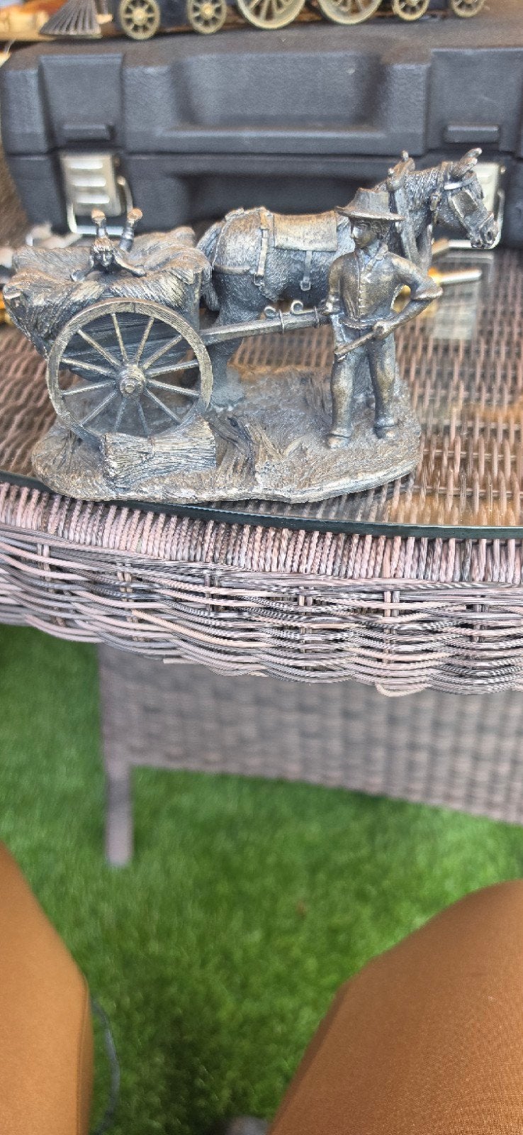 Tudor Mint Haycart met paard en boer, Ophalen of Verzenden, Gebruikt, Dier