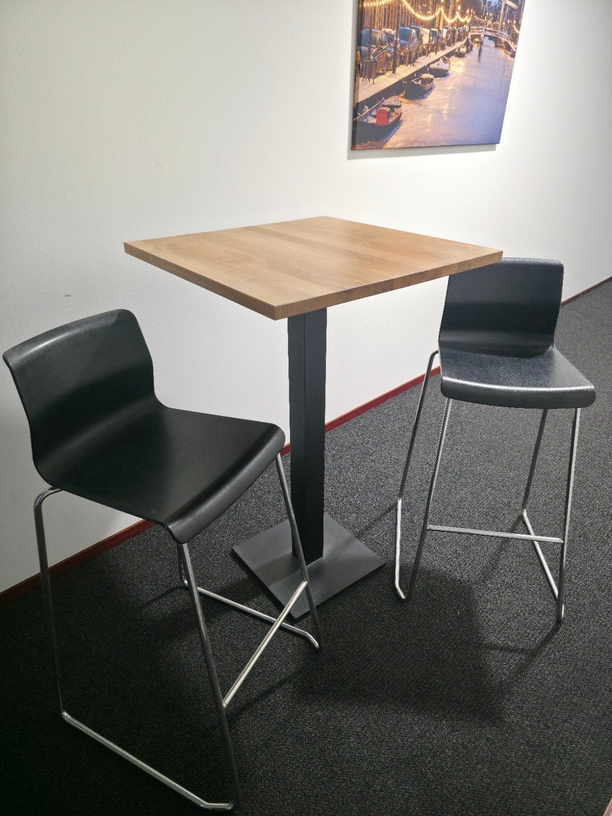 Satteliet Bartafel met 2 Krukken - Hoge Tafel en Stoelen, Huis en Inrichting, Ophalen