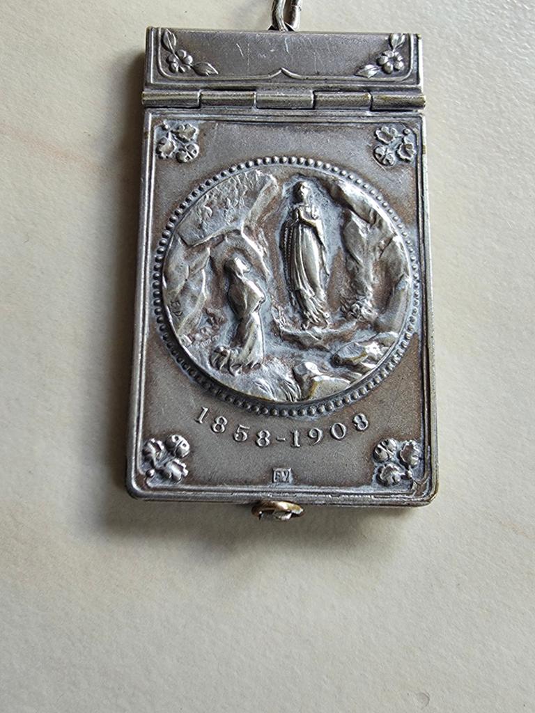 Antiek LOURDES BOEKJE / HANGER / ST. BERNADETTE  GEBED, Ophalen of Verzenden