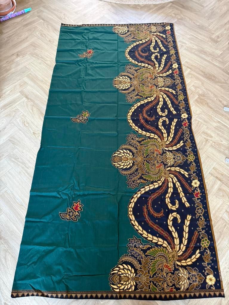 Stof met batik motief 225x110 cm, Hobby en Vrije tijd, Ophalen, 200 cm of meer, Zo goed als nieuw, 30 tot 120 cm