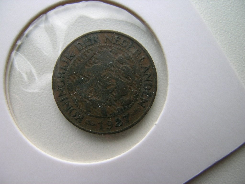 Cent 1927, Postzegels en Munten, Munten | Nederland, Ophalen of Verzenden, Koningin Wilhelmina, 1 cent, Losse munt
