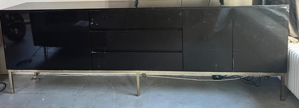 Dressoir van Jean Claude Mahey voor Roche Bobois, Gebruikt, Ophalen of Verzenden, 200 cm of meer, Met lade(s)