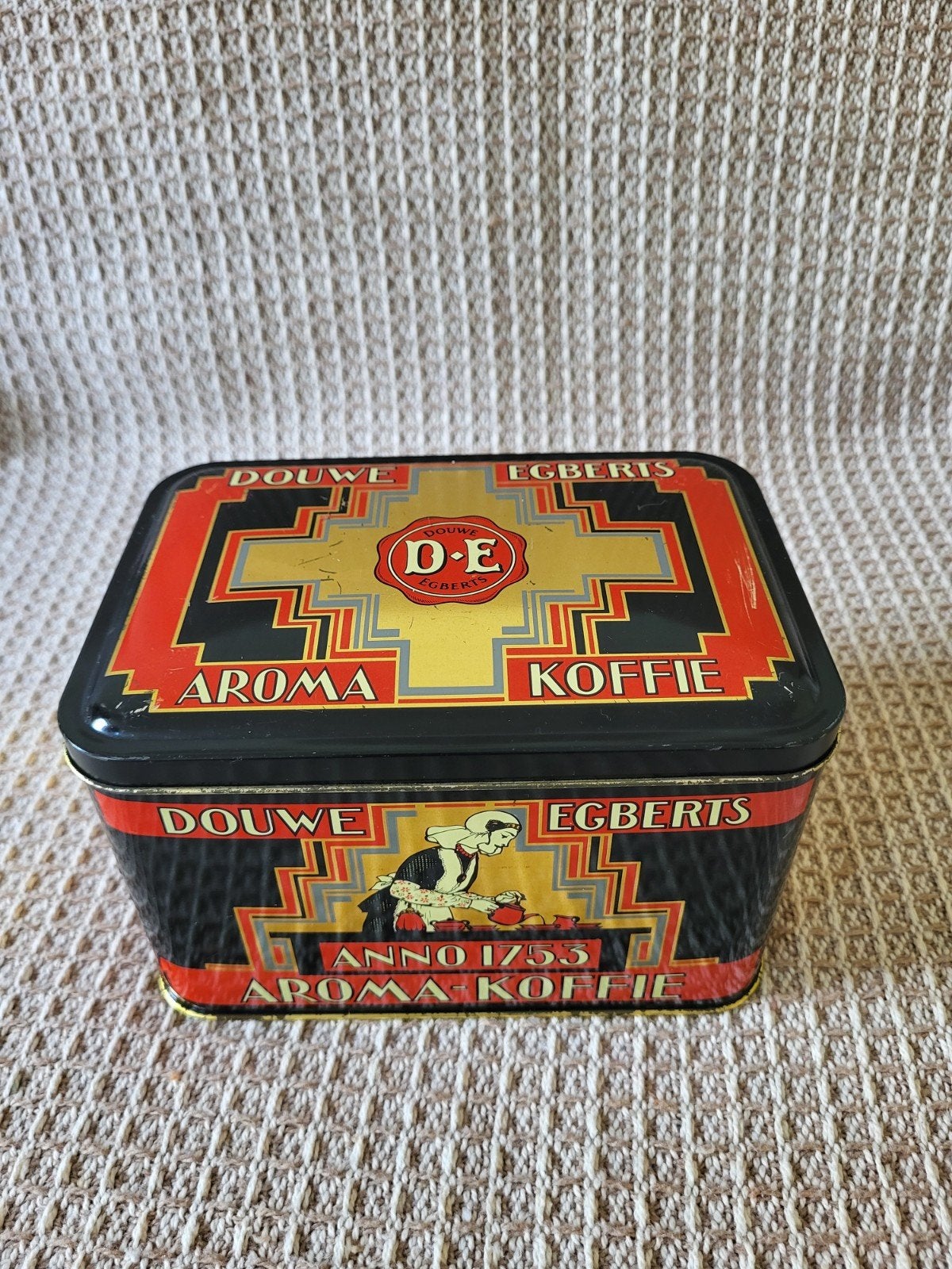 Douwe Egberts blik, Ophalen of Verzenden, Gebruikt, Koffie, Douwe Egberts