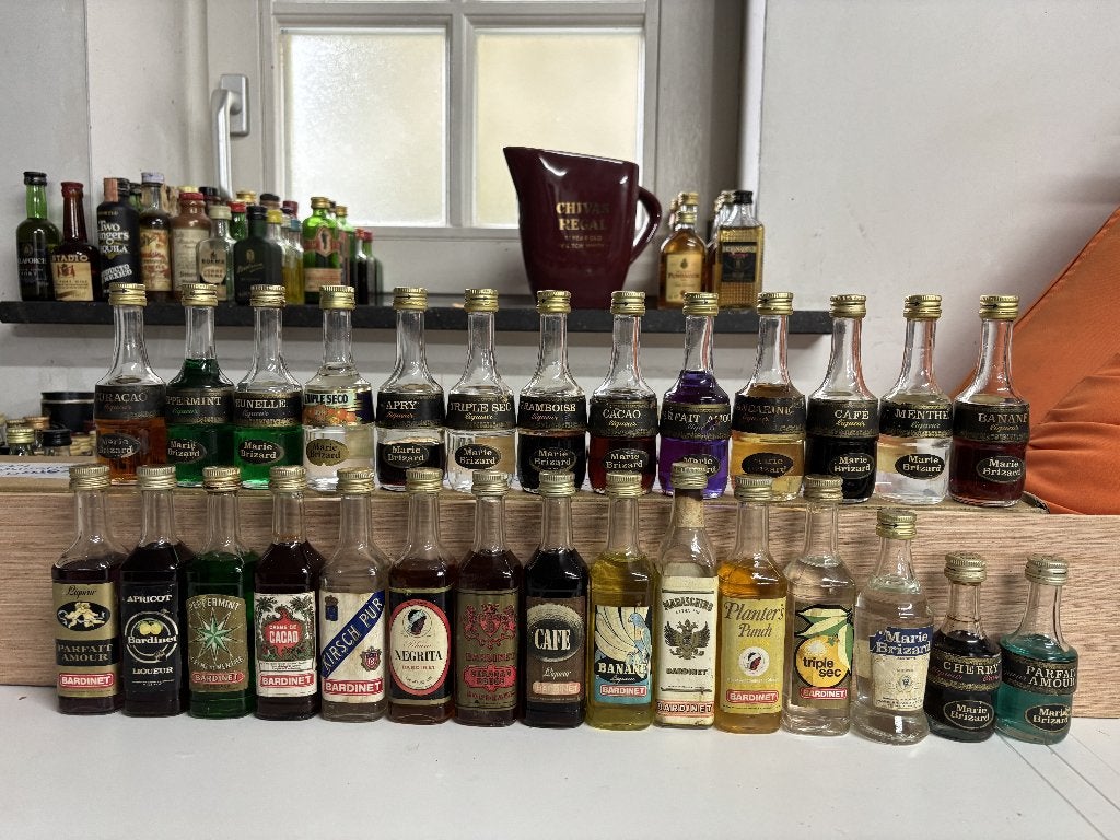 Lot van 28 Vintage Franse Likeuren, Verzamelen, Ophalen of Verzenden, Gebruikt, Overige typen
