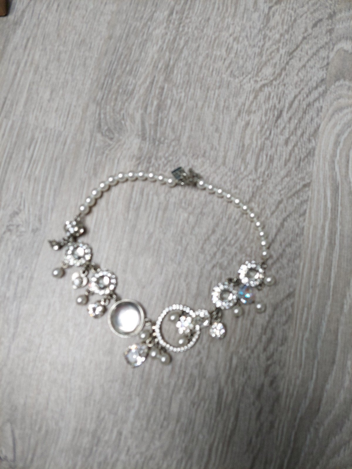 ketting otazu met parels en kristal, Ophalen of Verzenden