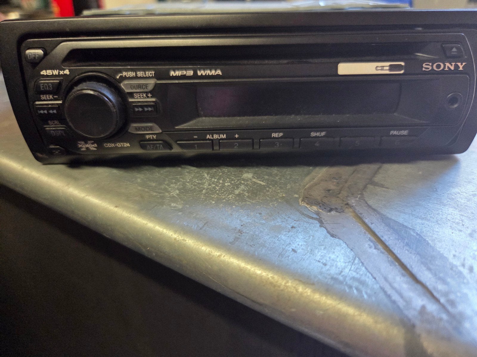 Sony CDX-GT24 MP3/WMA Autoradio, Ophalen, Gebruikt