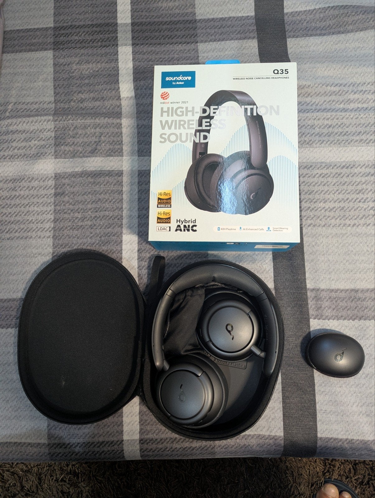 Soundcore Q35 draadloze noise cancelling koptelefoon, Ophalen of Verzenden, Zo goed als nieuw, Overige merken