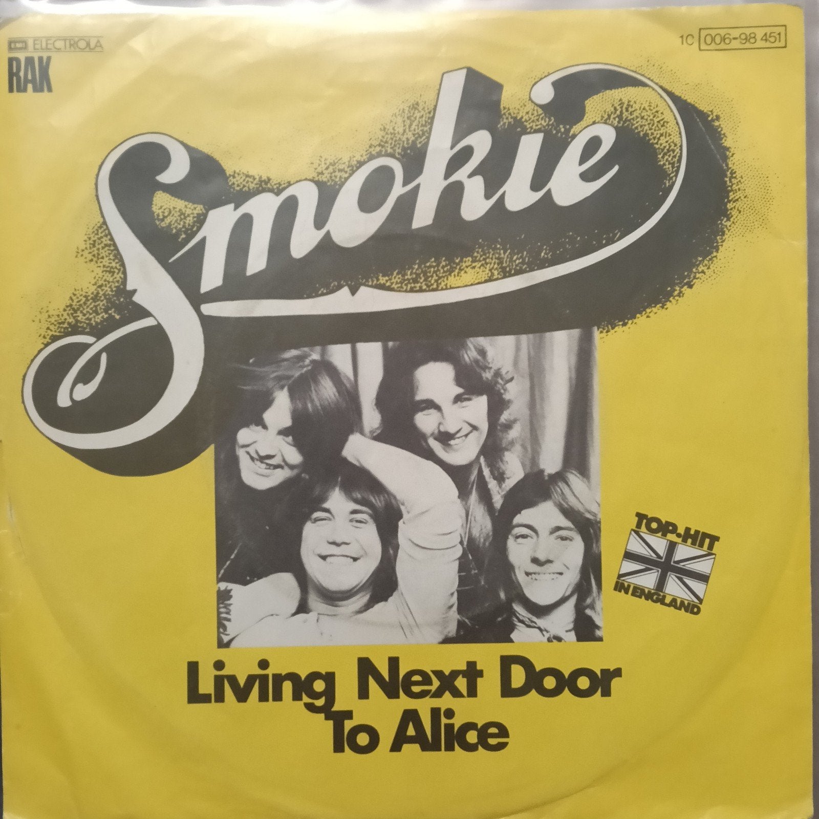 Smokie Living next door to Alice, Cd's en Dvd's, Ophalen of Verzenden, Gebruikt, 7 inch, Pop