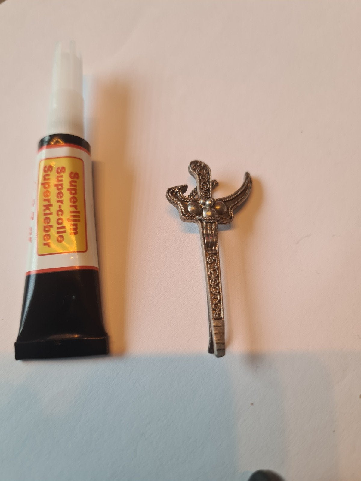 Mini Kris Zilver Speldje, Antiek en Kunst, Ophalen