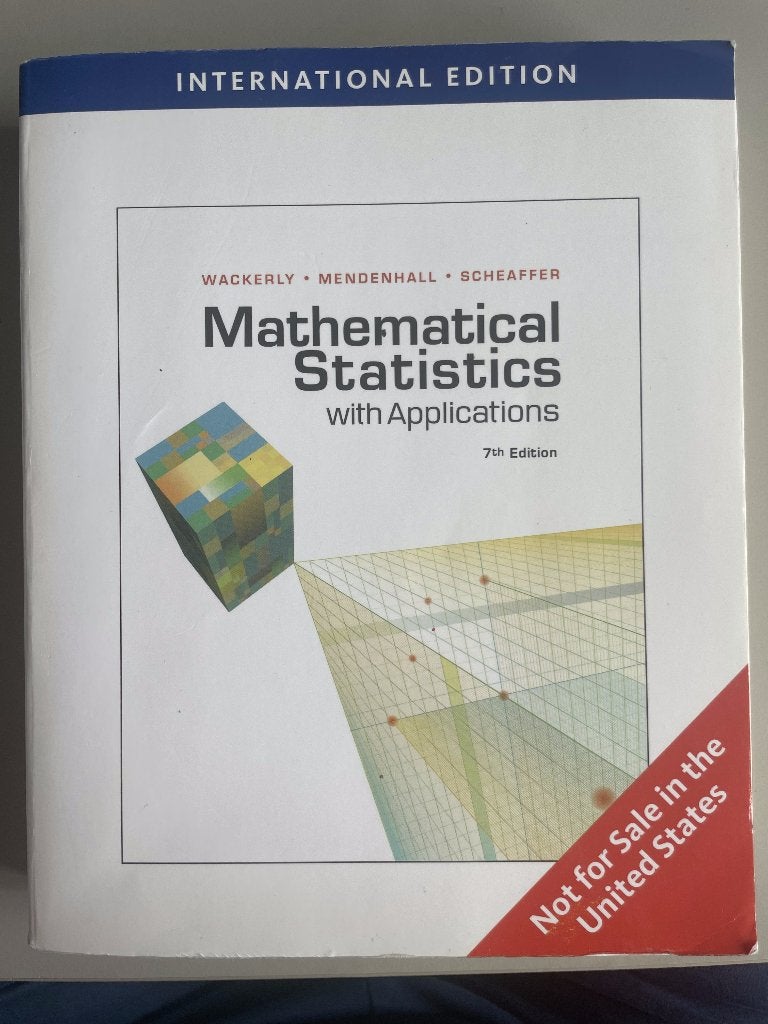 Mathematical Statistics with Applications ISBN 9780495385080, Ophalen of Verzenden, Beta, Gelezen, WO