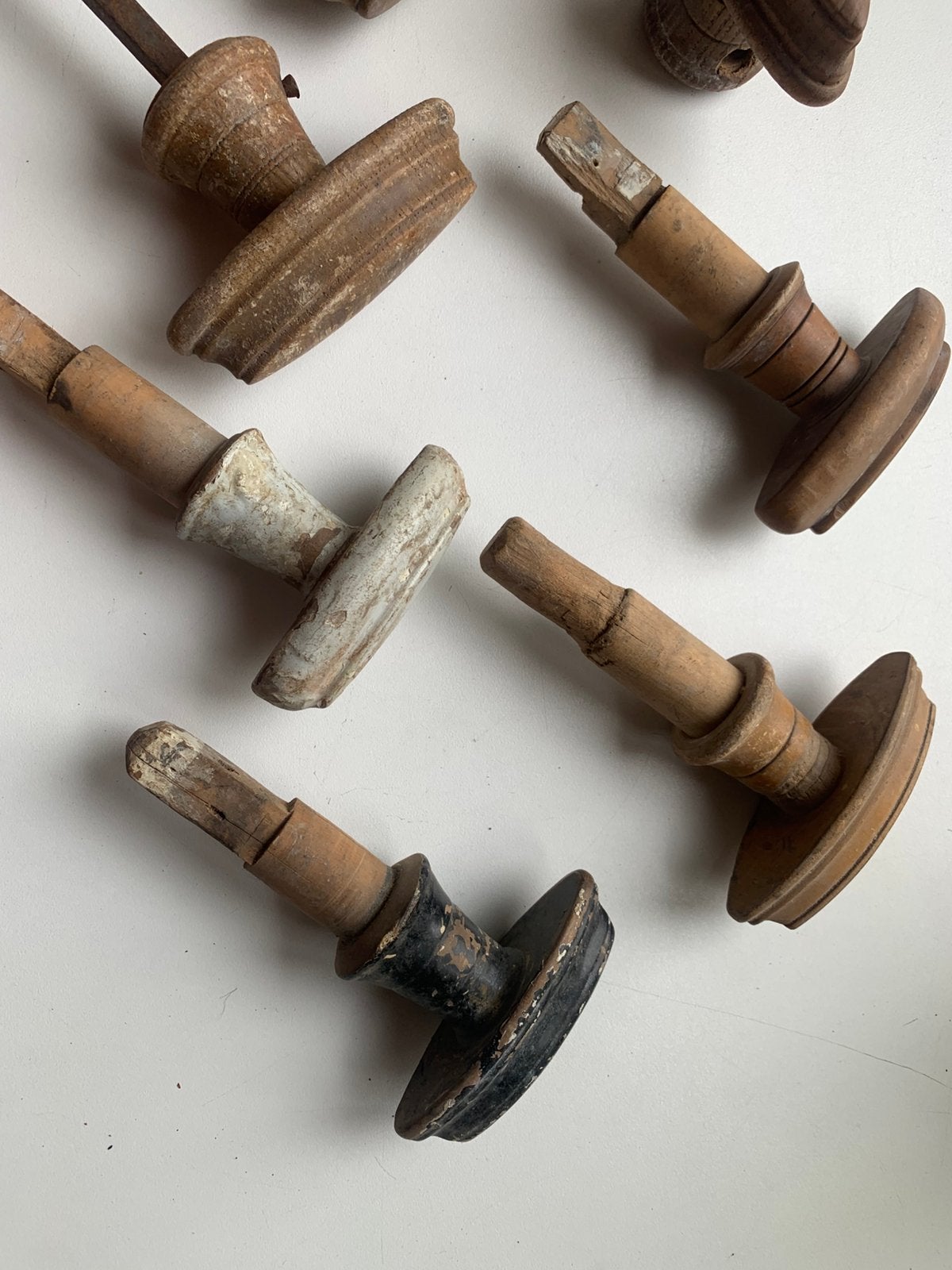 7 houten deurklinken. Origineel. Samen 30 euro, Ophalen of Verzenden
