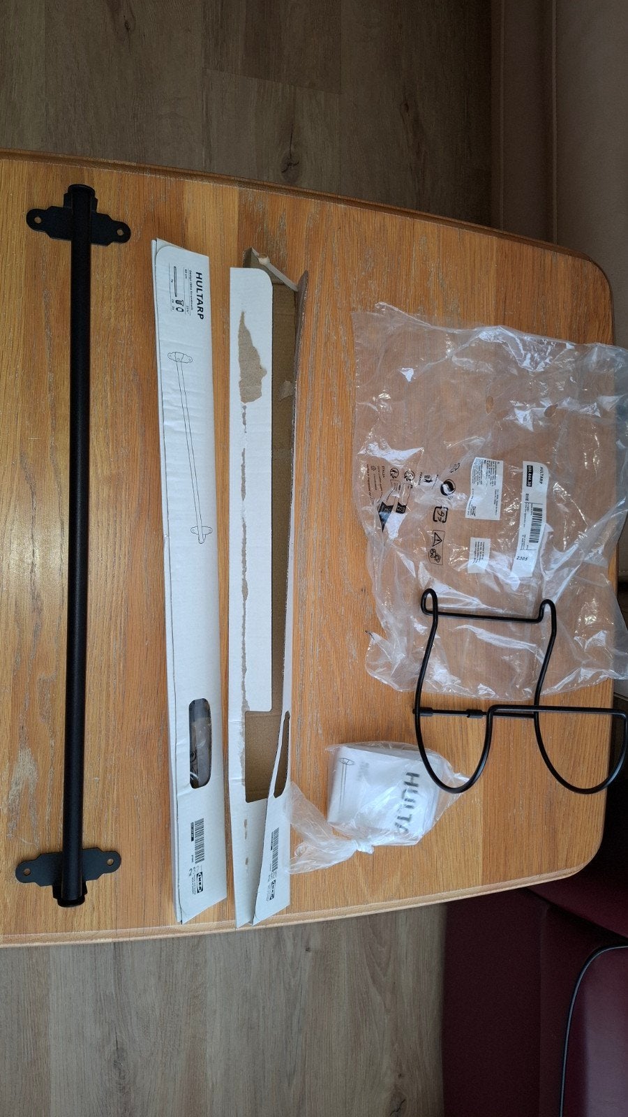 IKEA HULTARP Keukenrek en houder, zwart, Zwart, Nieuw, Ophalen of Verzenden, Metaal